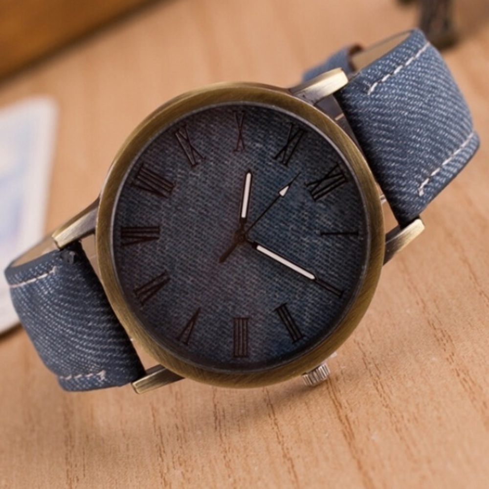 Blue Denim Fashion Wrist Watch⏱